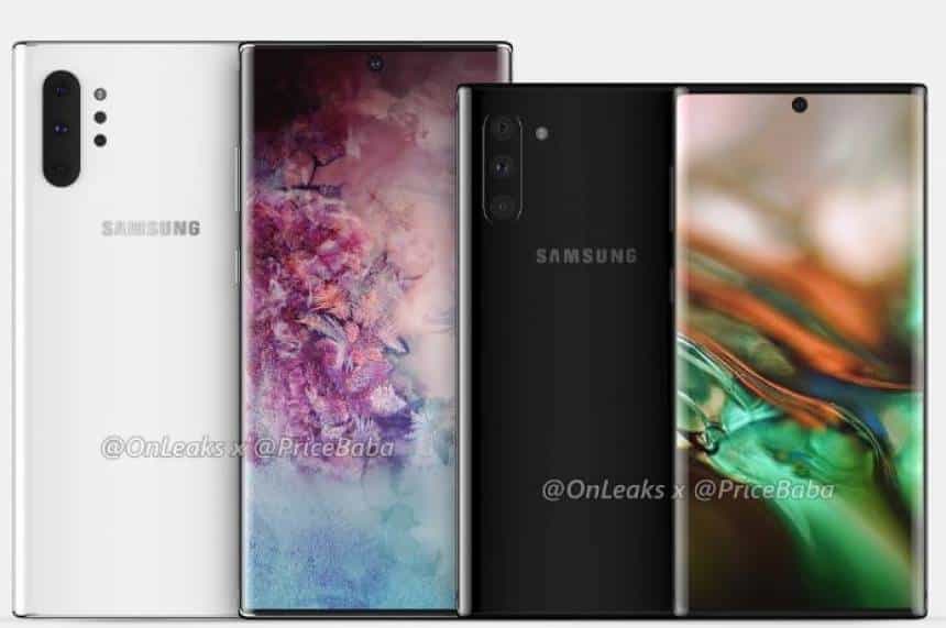 20190607122310_860_645 Galaxy Note 10 Pro teria buraco na tela e quatro câmeras