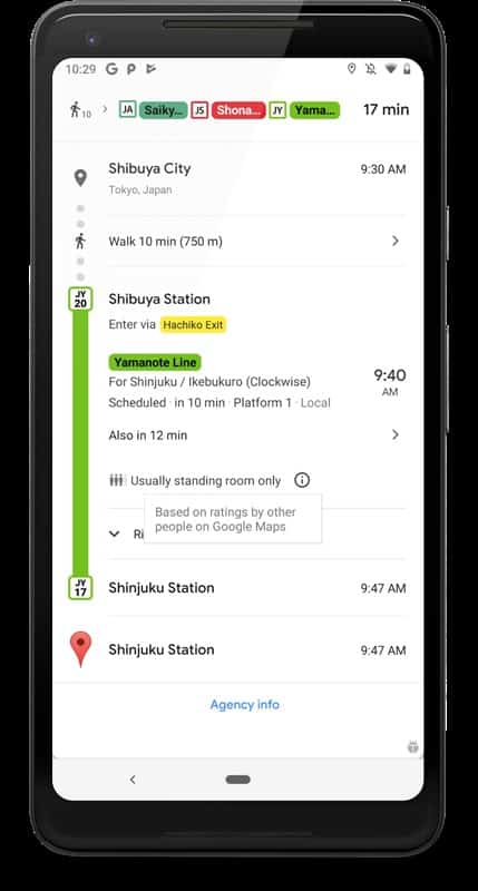 20190301101226_860_645 Google Maps vai começar a informar se ônibus e trens estão lotados
